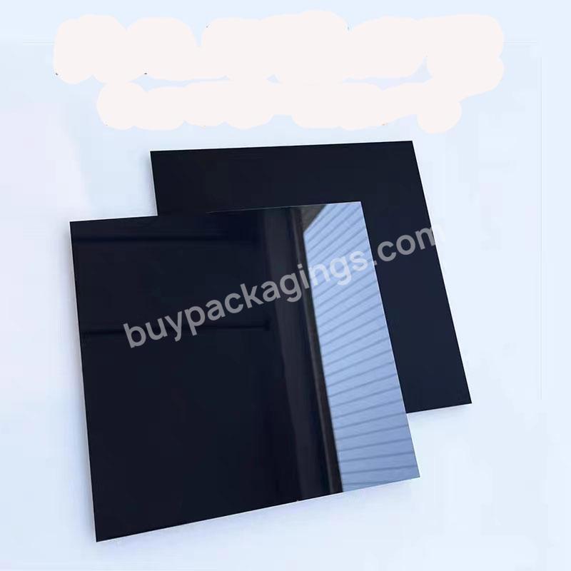 Wholesale Customized Size Glossy Cast Black Acrylic Mirror Sheet Lowes