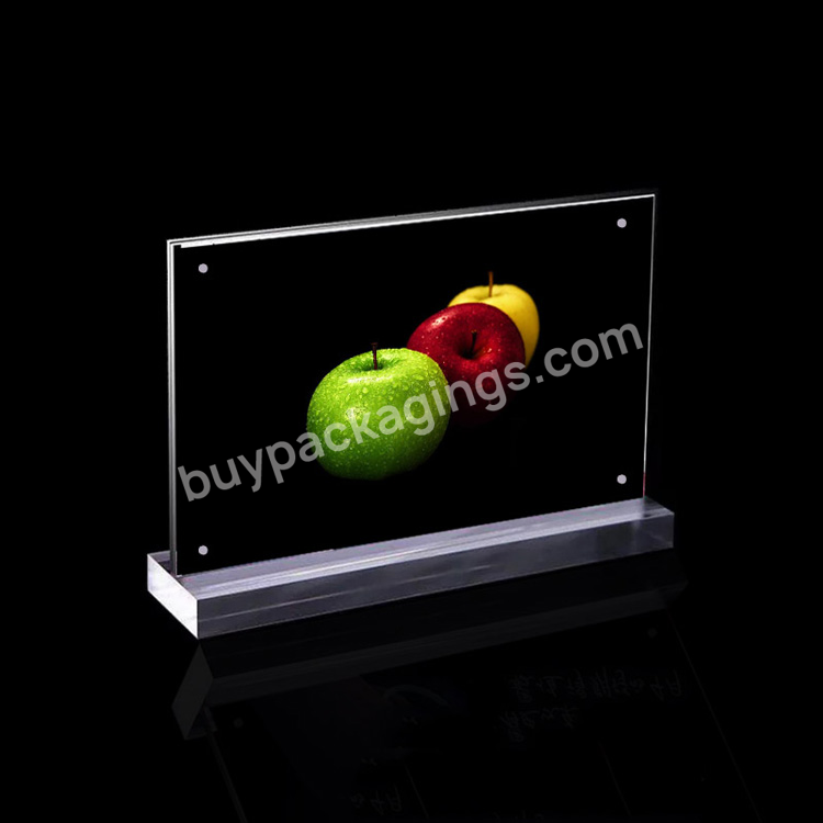 Wholesale Double Side Acrylic T Shape Table Top Display Stand A4 Size Menu Display Clear Advertising Display Menu Sign Holder - Buy T Shape Acrylic Tabletop Menu Display Stand A4,L Shape Card Display Stand Triangle Acrylic Menu Stand Sign Holder,Fact