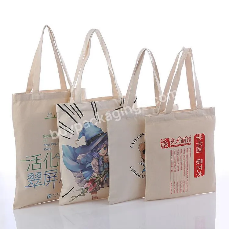 Wholesale Eco Blank Custom Cotton Bag Recycled Customized Printing Shopping Tote Bag Plain Organic Cotton Canvas Tote Bags