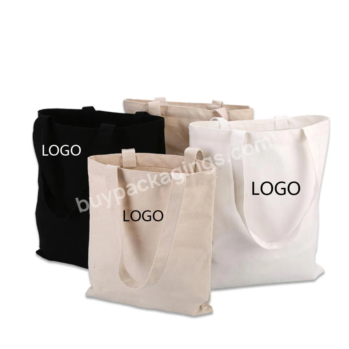 Wholesale Eco Blank Custom Cotton Bag Recycled Customized Printing Shopping Tote Bag Plain Organic Cotton Canvas Tote Bags