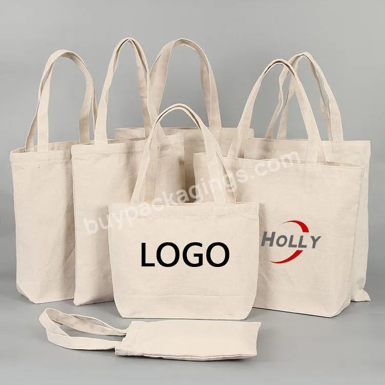 Wholesale Eco Blank Custom Cotton Bag Recycled Customized Printing Shopping Tote Bag Plain Organic Cotton Canvas Tote Bags