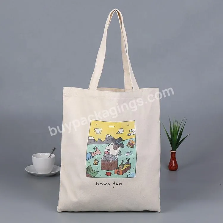 Wholesale Eco-friendly Cotton Tote Bag Blank Custom Print Shopping Canvas Tote Bag