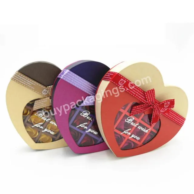 Wholesale Empty Gift Cardboard Cajas Chocolate Box With Window