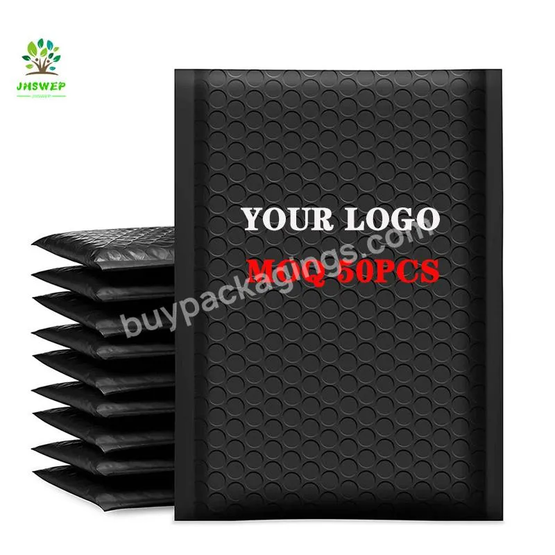 Wholesale Factory Recyclable Biodegradable 4''x7'' Black Insulated Bubble Mailers For Express Service Packaging