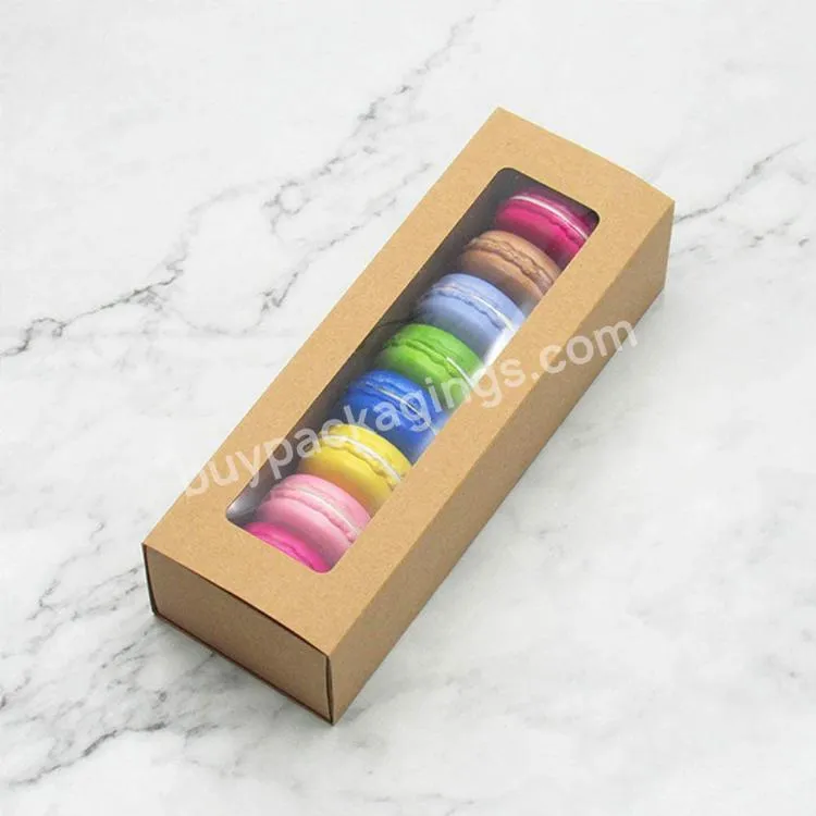 Wholesale French Macaron Donut Paper Drawer Gift Box Packaging