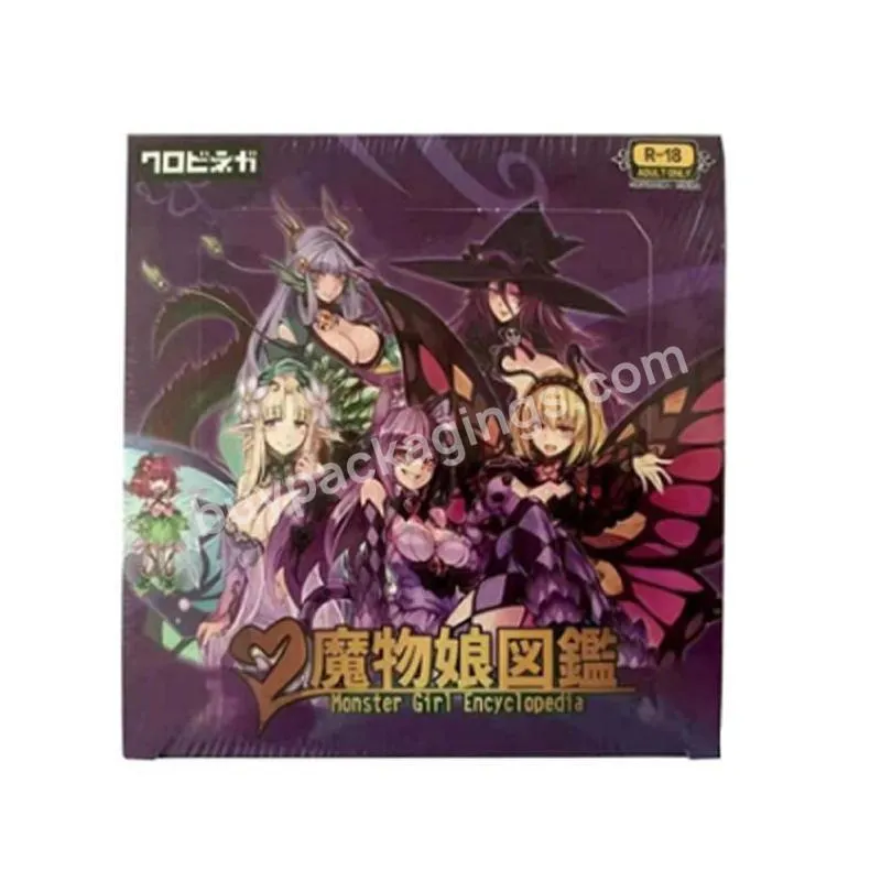 Wholesale Goddess Booster Anime Monster Girl Encyclopedia Collection Cards Box Children Playing Table Board Games Anime Toy Gift