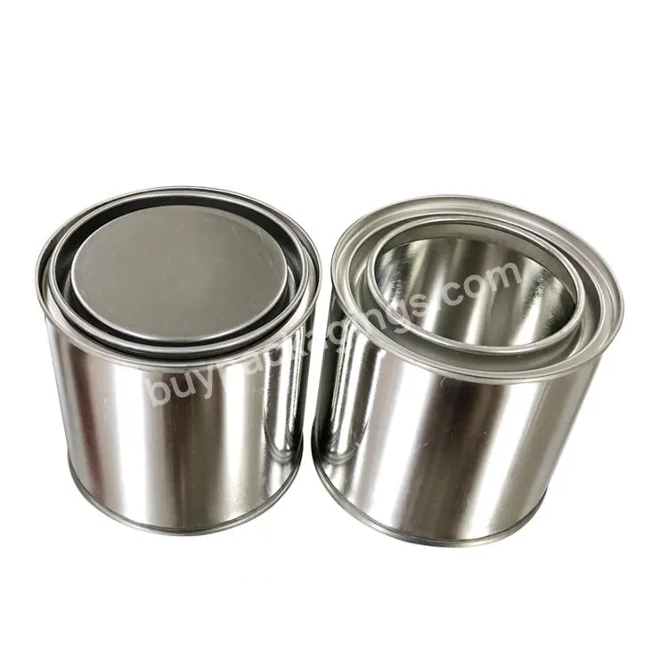 Wholesale High-quality 250ml Round Small Sealing Type Empty 1/2 Paint Can Tin