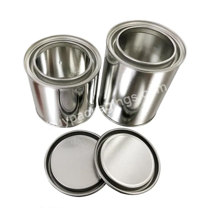 Wholesale High-quality 250ml Round Small Sealing Type Empty 1/2 Paint Can Tin