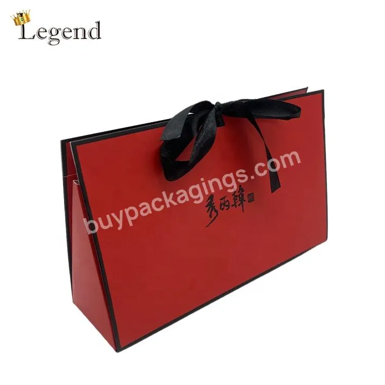 Wholesale High Quality Custom Brand Printing Special Foldable Packaging Box Bag Unique Gift Box Wedding Candy with Ribbon