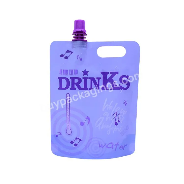 Wholesale High Quality Customize Stand Up Plastic Bags Drinks Spout Pouch