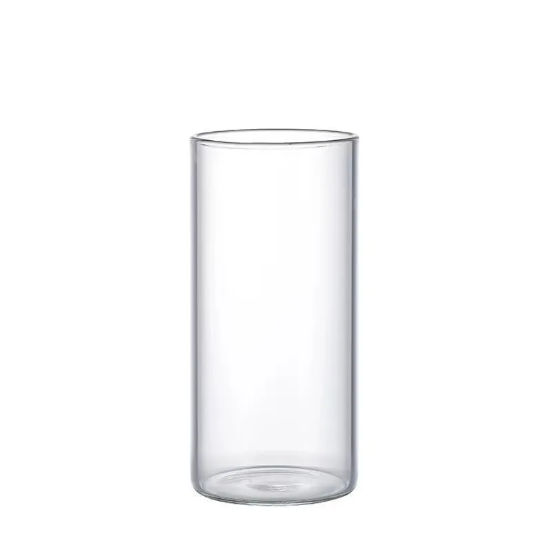 Wholesale High Quality Multi Capacity Round Shaped Clear Borosilicate Insulated Tea Coffee Cup Milk Glass Mugs