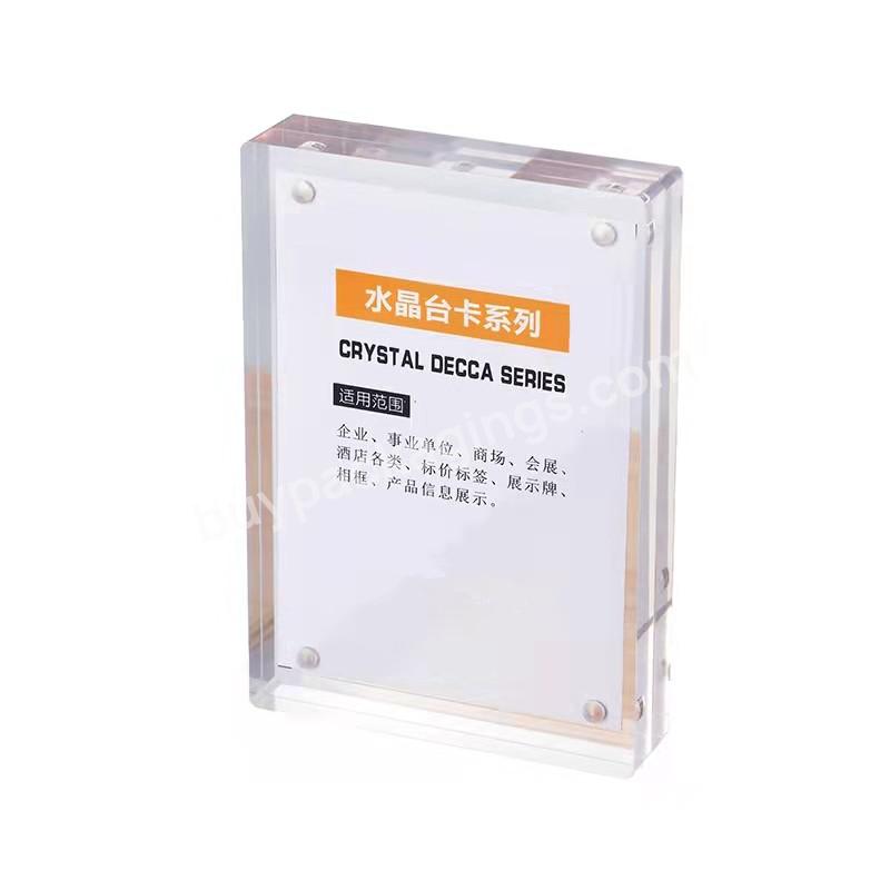 Wholesale Hot Sale Custom Transparent Acrylic Photo Picture Frames