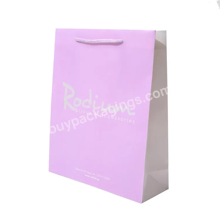 Wholesale In Stock Cheaper Recycle Luxury Small Paper Gift Shopping Bag