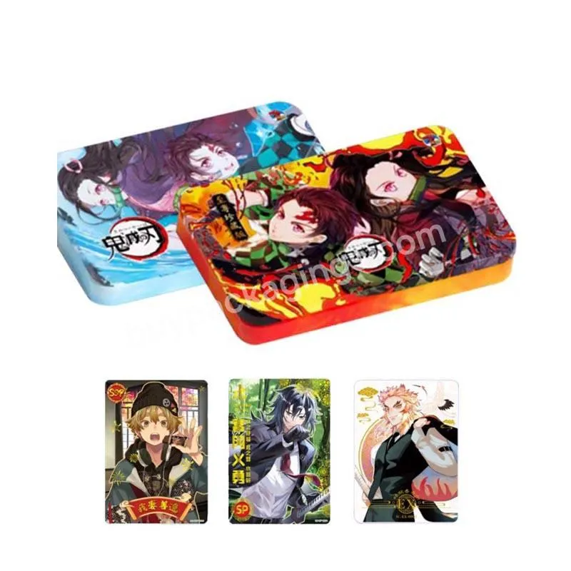 Wholesale Japanese Anime Game Cards Thickened Tr 3d Demon Slayer Anime Collection Card Rare Cards Box Children Toys - Buy Demon Slayer Collection Card,Custom Board Game Box,Wholesales Demon Slayer Collection Card.