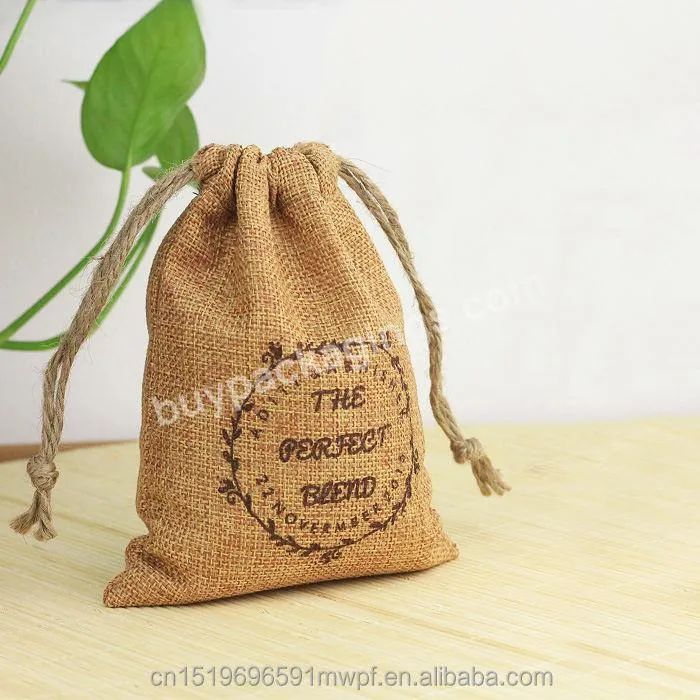 Wholesale Jute Drawstring Bag Burlap Gift Bag