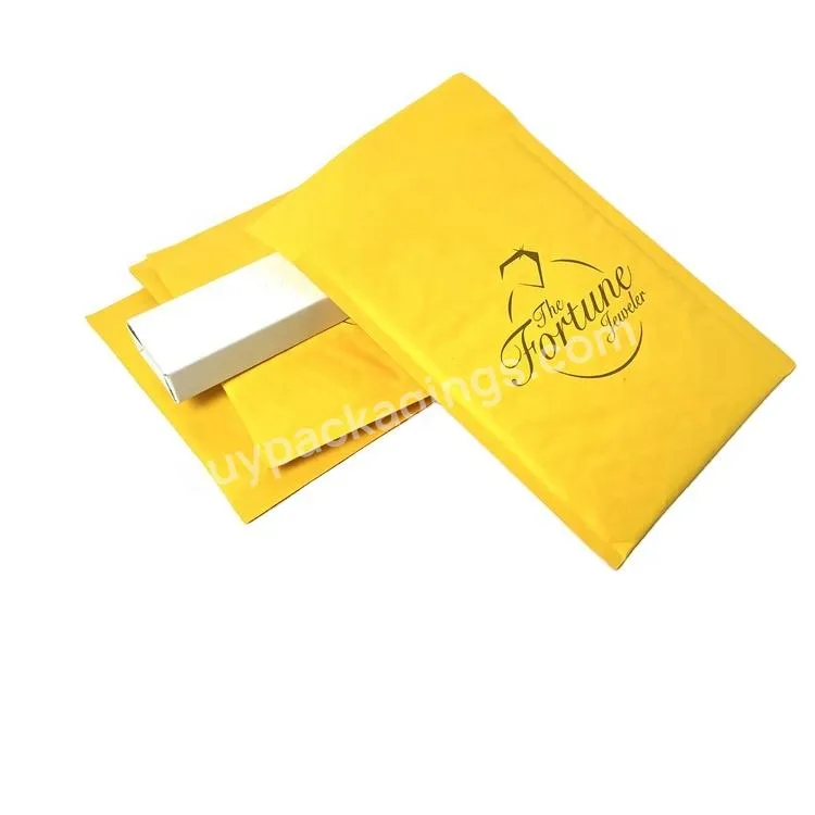 Wholesale Kraft Paper Shipping Mailing Bags Custom Kraft Bubble Mailer Biodegradable Paper Padded Envelopes Bag