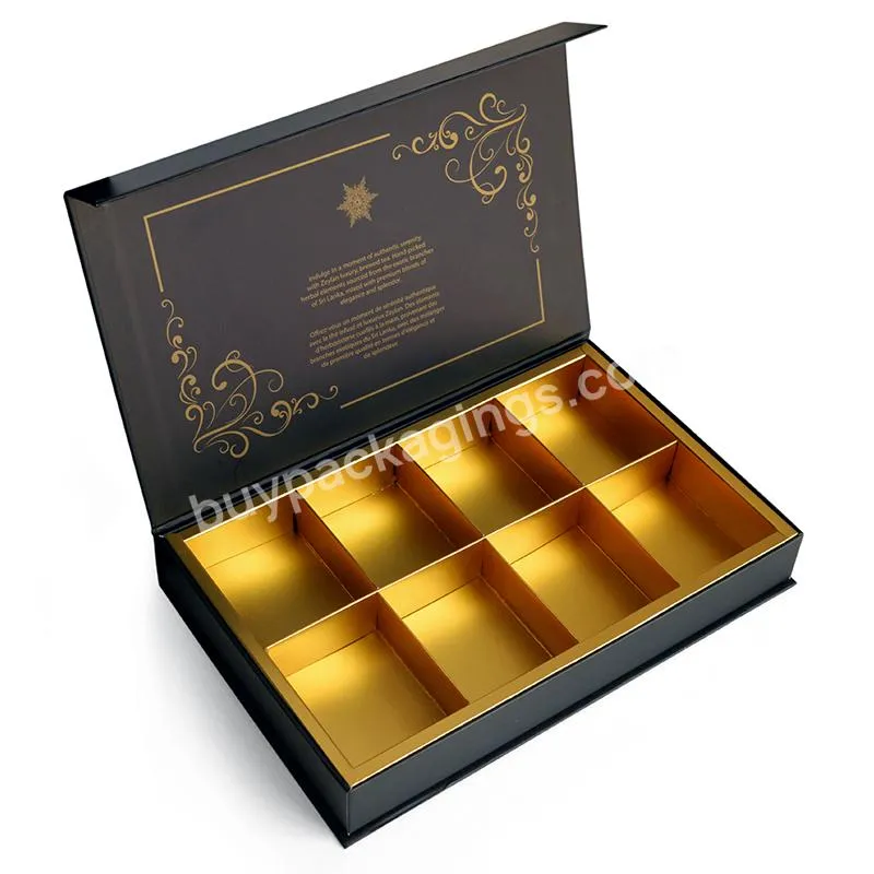 Wholesale Luxury Custom Tea Box Gift Packing Paper Tea Box With Logo Design
