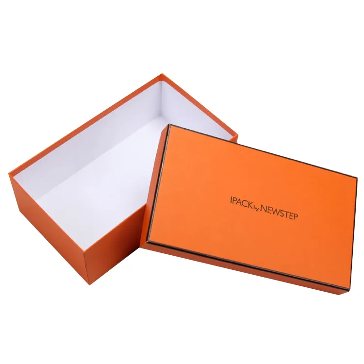 wholesale luxury empty product package cardboard shoe box with custom logo for gift packaging