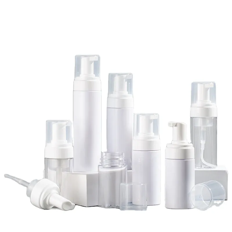 Wholesale Mousse Cosmetic Face Cleaning Foam Container  Multiple Purpose Multiple Size Plastic Bottle