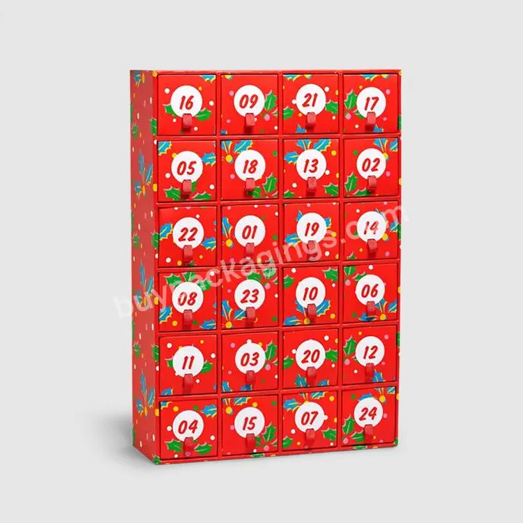 Wholesale Personalized Christmas Gift Packaging Box Custom Happy Socks Advent Calendars
