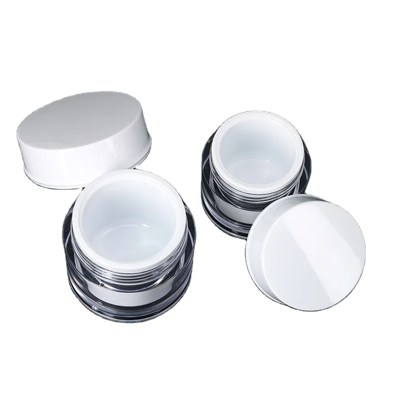 Wholesale  PET Material High Quality Best Price Manufacturer Supplier Cosmetic Face Cream Double Liner Plastic Bottle