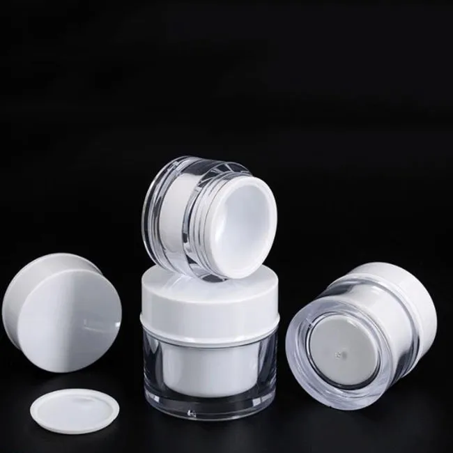 Wholesale  PET Material High Quality Best Price Manufacturer Supplier Cosmetic Face Cream Double Liner Plastic Bottle