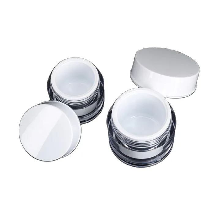 Wholesale  PET Material Hot Selling 20g 30g 50g Cosmetic Face Cream Double Liner Plastic Bottle