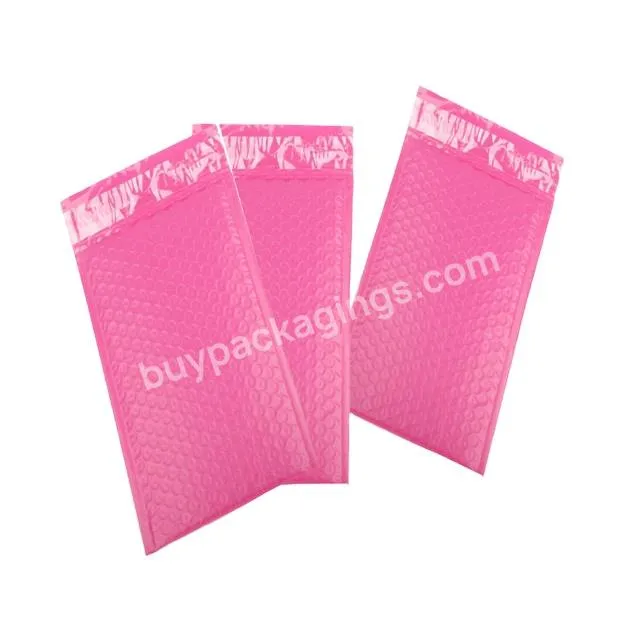 Wholesale Pink Poly Bubble Mailers Padded Envelope Custom Shipping Bubble Pouches Packaging Envelopes