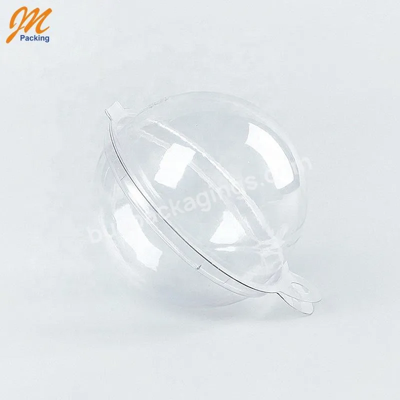 Wholesale Plastic Ball Pet Clear Single Round Macaron Box