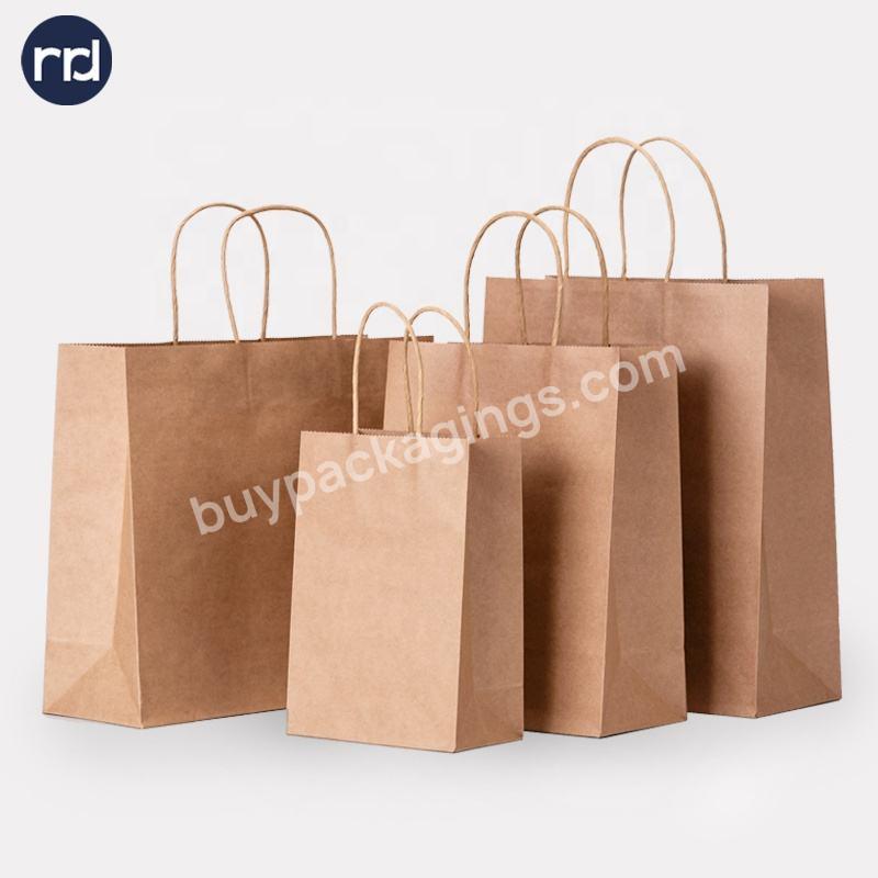 Wholesale Price Kraft Brown Paper Bag Collapsible Custom Printed Kraft Paper Bags