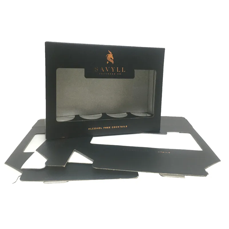 wholesale price kraft paper black mailer box custom logo 6x5x2.25 luxury mailer shipping box