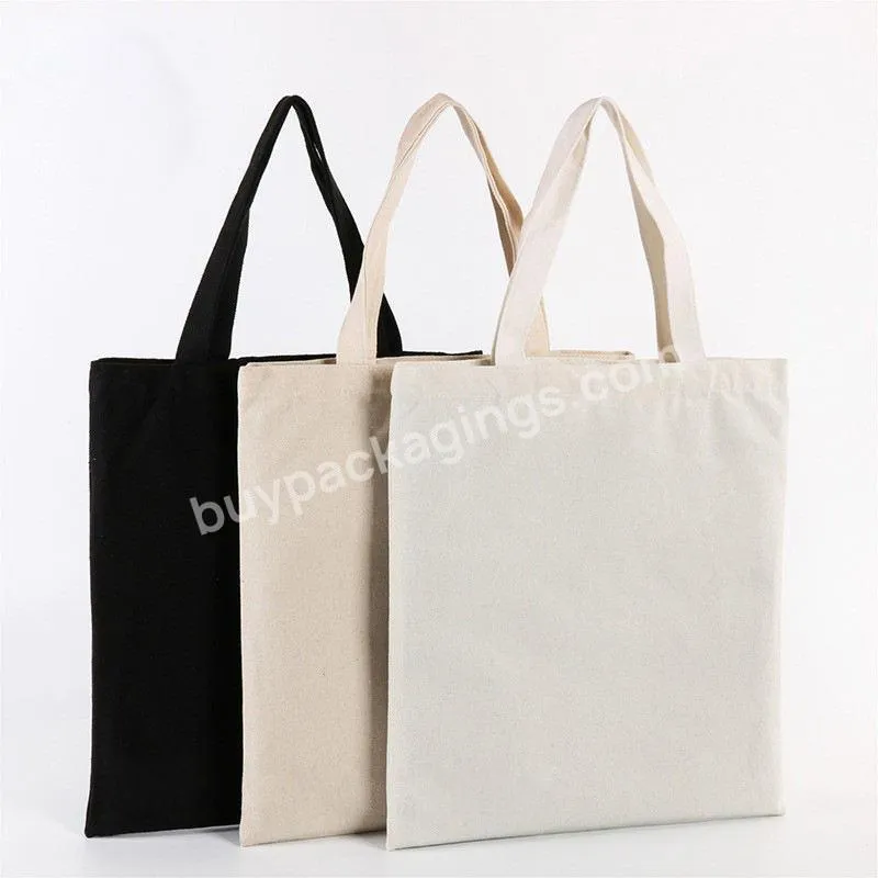 Wholesale Print Cotton Shoulder Bags Blank Canvas Tote Bags Portable Cotton Canvas Shopping Bag With Custom Logo