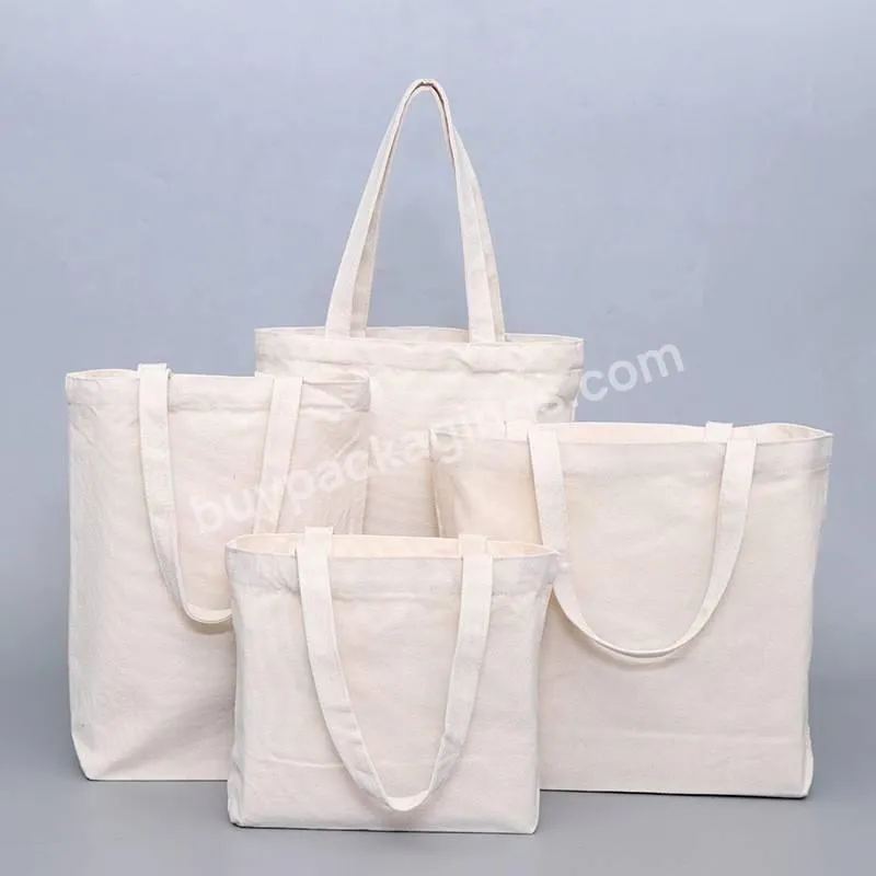 Wholesale Print Cotton Shoulder Bags Blank Canvas Tote Bags Portable Cotton Canvas Shopping Bag With Custom Logo