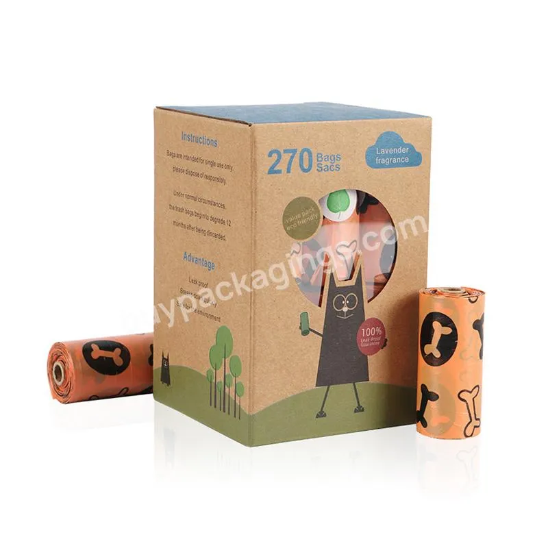 Wholesale Private Label Eco Friendly Friendly Rated Disposable Cornstarch Biodegradable Dog Poop Bag