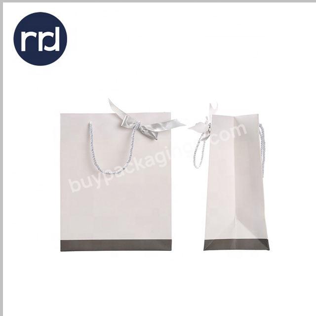 Wholesale Promotional Eco-friendly Plain Kraft Black Paper Shopping Gift Bags