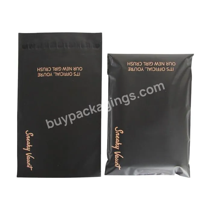 Wholesale Recyclable Printed Black Envelopes Shipping Post Package Poly Mailer Bags