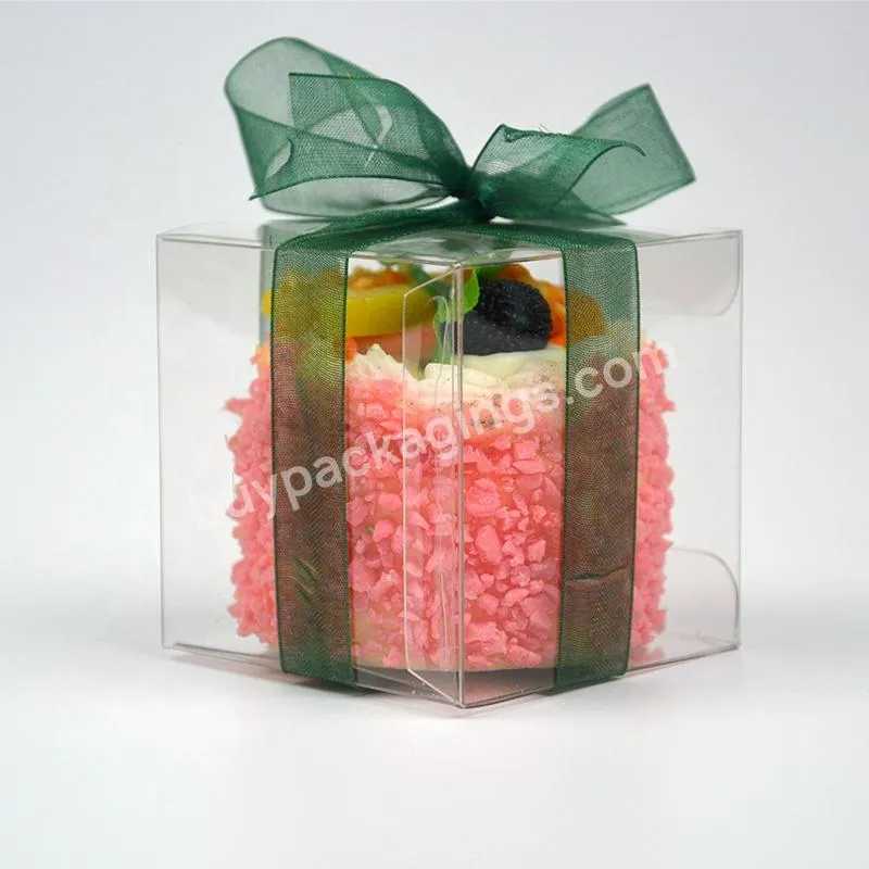 Wholesale Recyclable Small Transparent Plastic Christmas Candy Gift Packaging Box