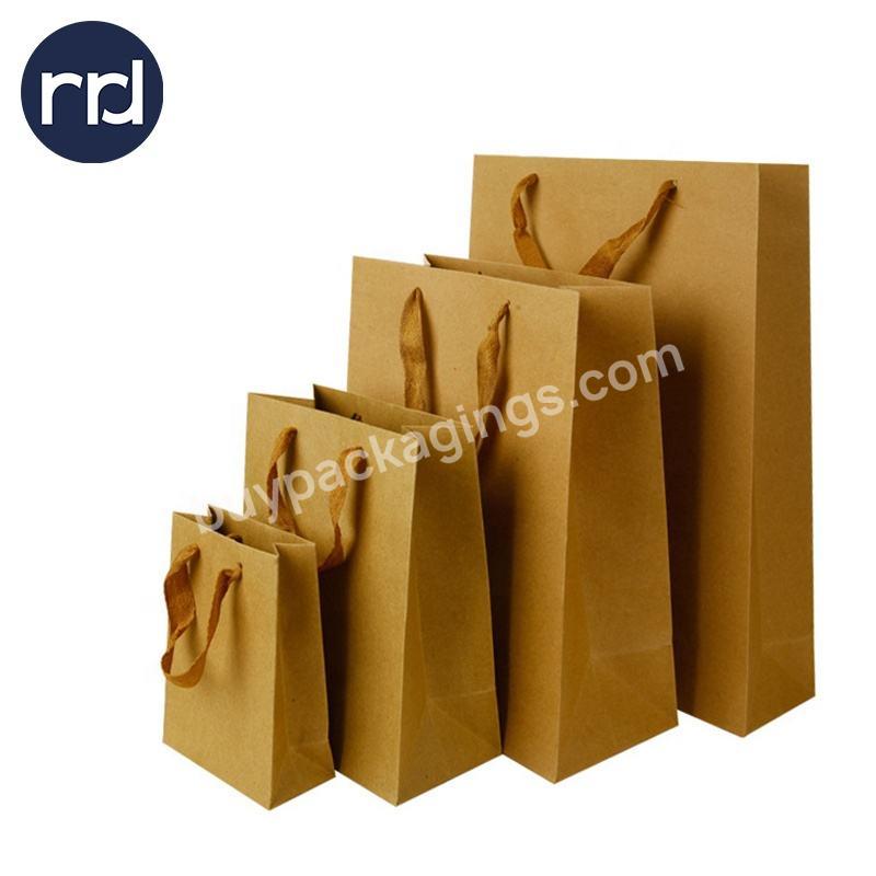 Wholesale Selling Colorful Craft Carry Paper Bag Shopping Paper Bags Kraft Food Paper Bag