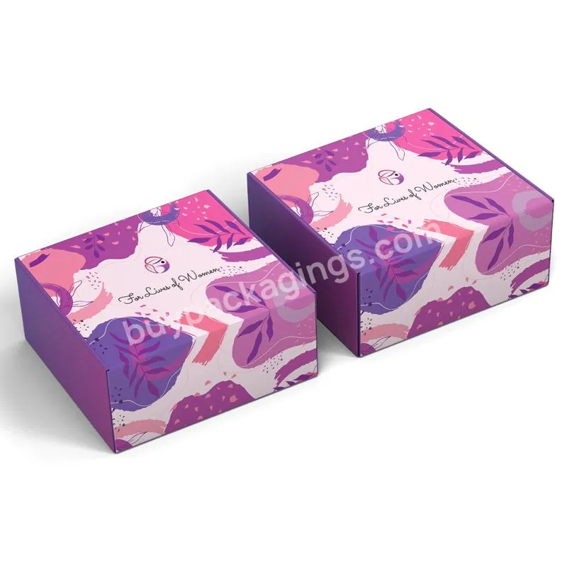 Wholesale Shipping Eco Friendly Custom Gift Packaging Paper Cardboard Boxes Logo Printed Mailer Box