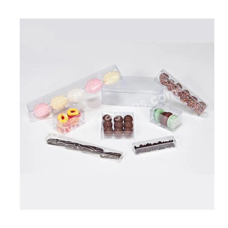 Wholesale Small Clear Folding Candy Dessert Gift Cake Plastic Storage Box