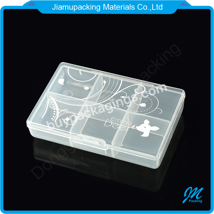 Wholesale Small Original Clear Portable Travel 6 Compartments Pill Storage Cases Plastic Medicine Storage Box For Pharmacy