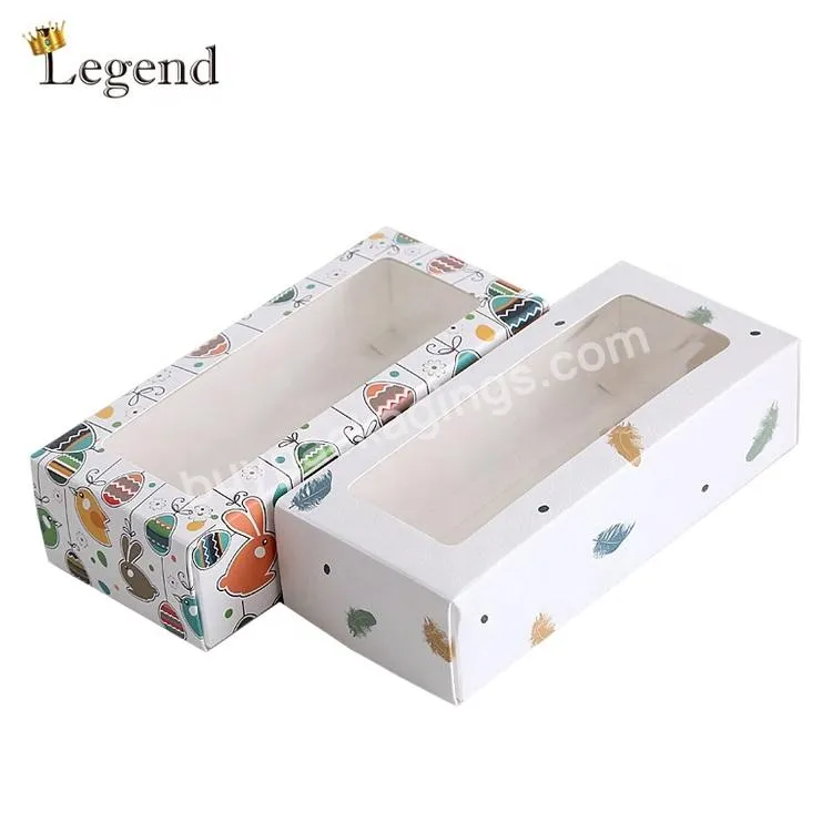 Wholesale Socks Packaging Paper Material Box PVC Clear Window Simple Paper Boxes With Lid