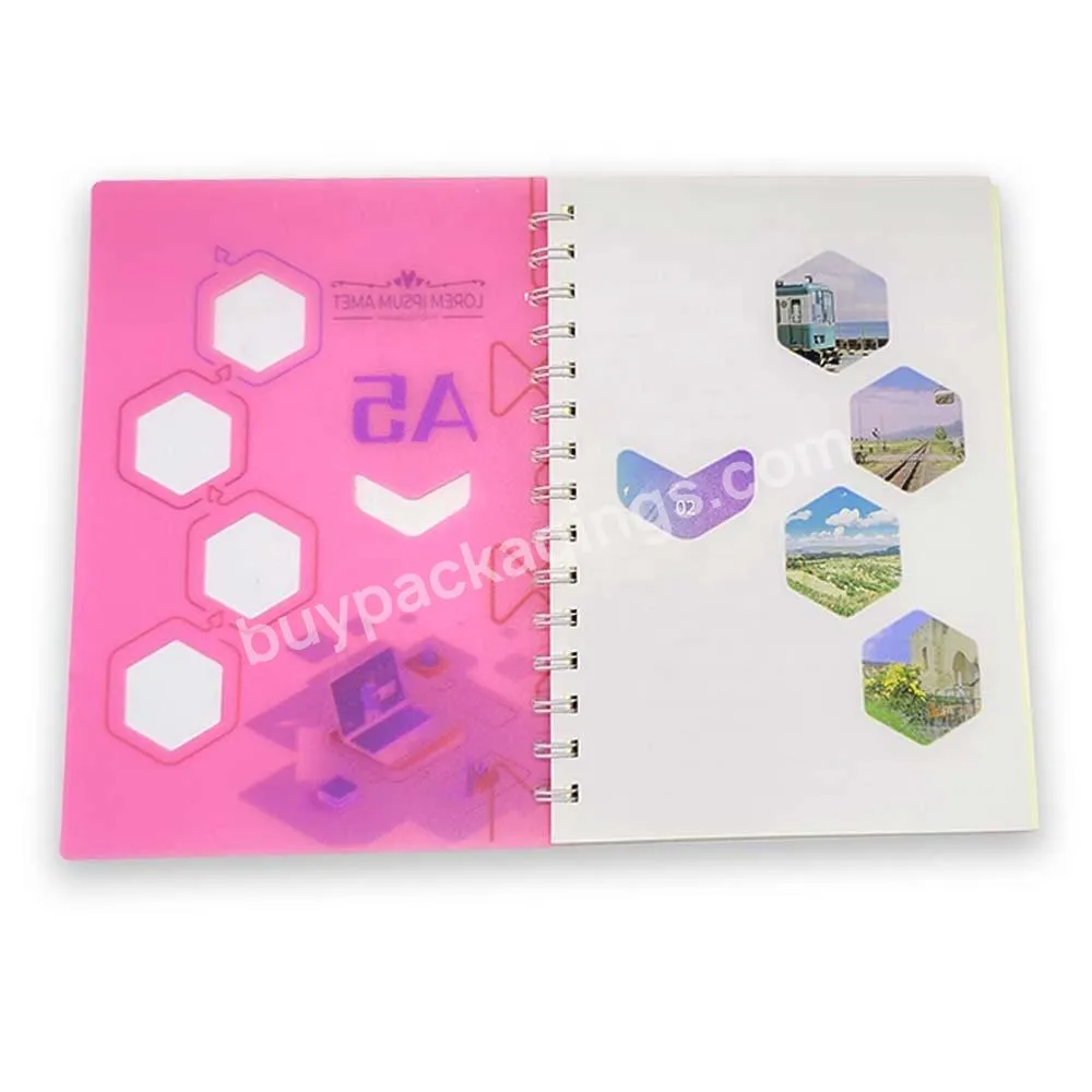 Wholesale Stationery Hardcover Custom Composition A4 Line Spiral Notebook With Custom Logo