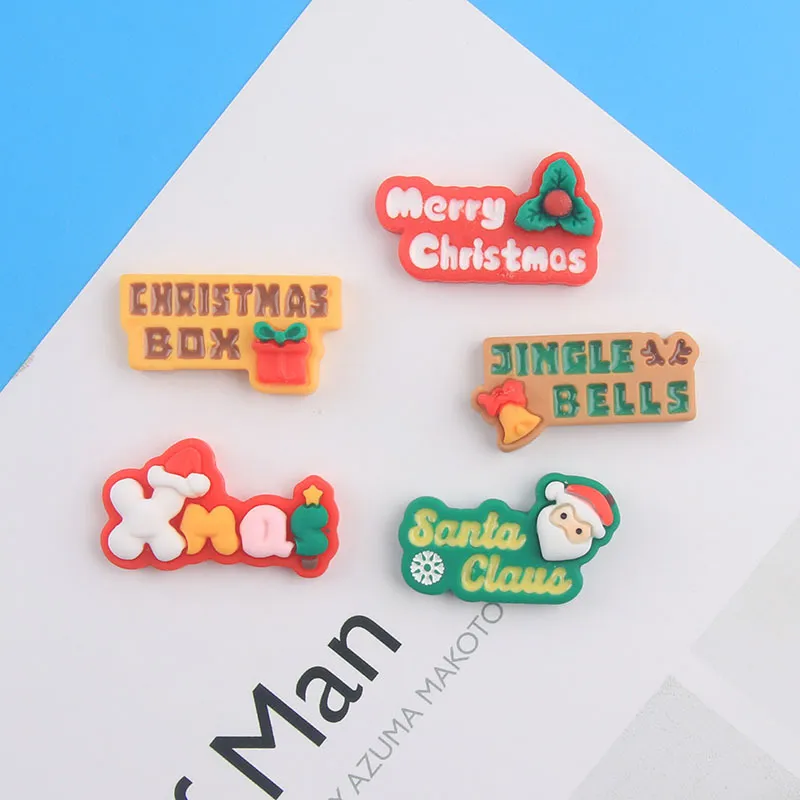 Wholesale The Christmas Festival Souvenir English Letter Super Powerful Magnetic Sticker Fridge Magnets