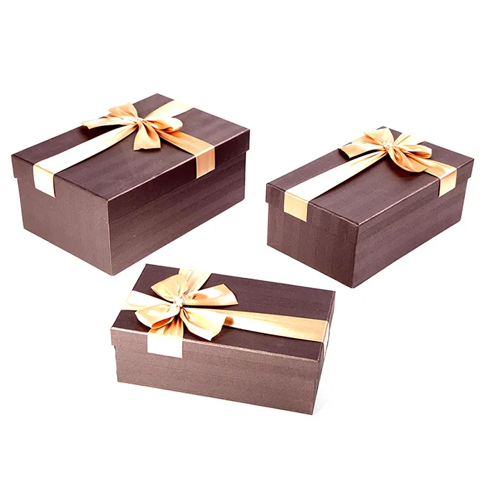 Wholesale Unique Design Custom Paper Gift Packaging Box With Bow