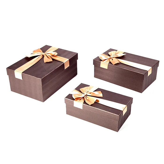 Wholesale Unique Design Custom Paper Gift Packaging Box With Bow