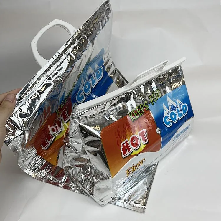 Wholesale Waterproof Disposable Aluminum Foil Ice Cream Food Delivery Thermal Insulated Cooler Bag - Buy Thermal Bag Food Delivery Insulated,Thermal Bag Disposable,Wholesale Thermal Insulated Cooler Bags.