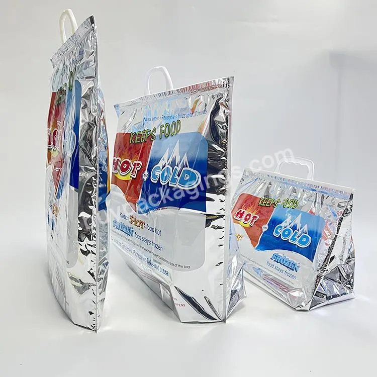 Wholesale Waterproof Disposable Aluminum Foil Ice Cream Food Delivery Thermal Insulated Cooler Bag - Buy Thermal Bag Food Delivery Insulated,Thermal Bag Disposable,Wholesale Thermal Insulated Cooler Bags.