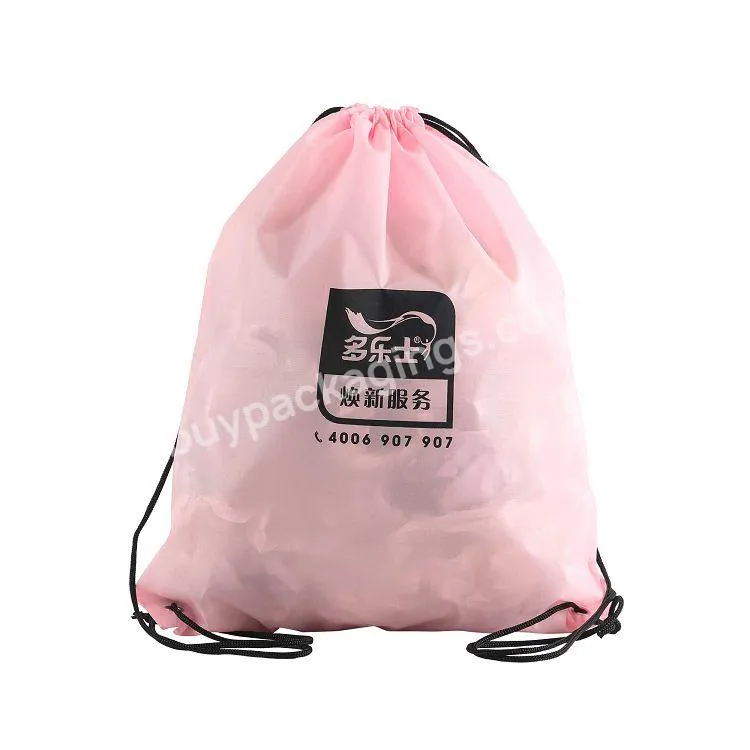 Wholesale Waterproof Travel Draw String Bag Eco Friendly Custom Polyester Drawstring Backpack Bag