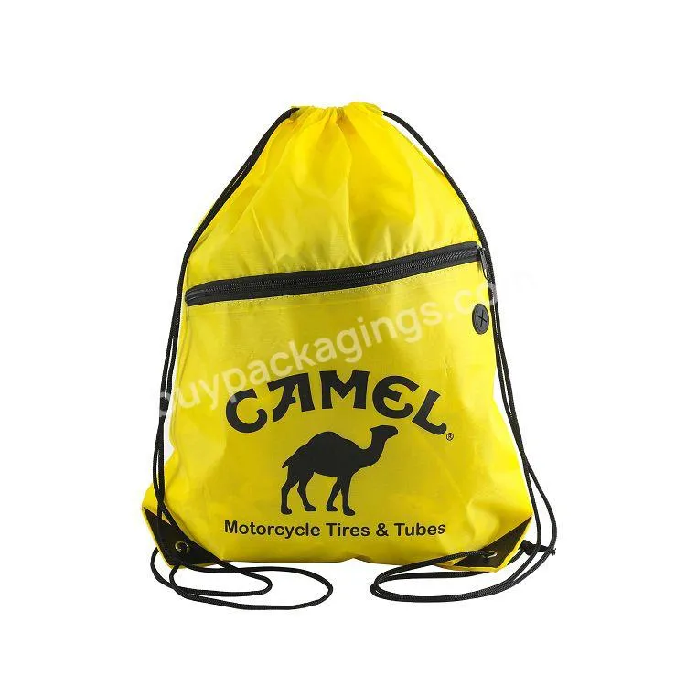 Wholesale Waterproof Travel Draw String Bag Eco Friendly Custom Polyester Drawstring Backpack Bag